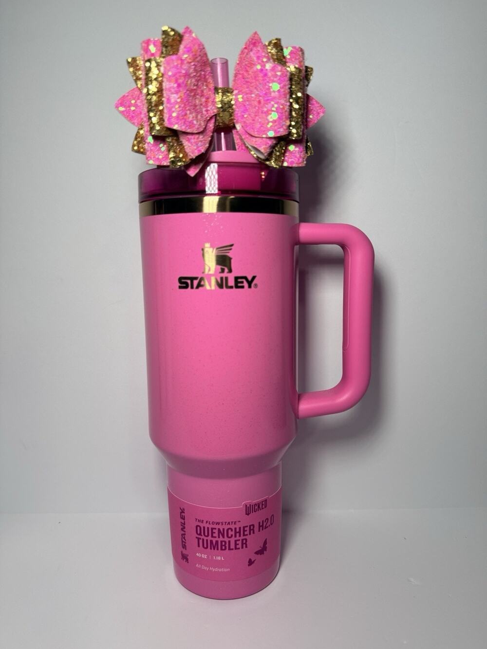 Stanley X Target X Wicked 2024 GLINDA GALINDA 40oz Tumbler BNWT + Custom Bow